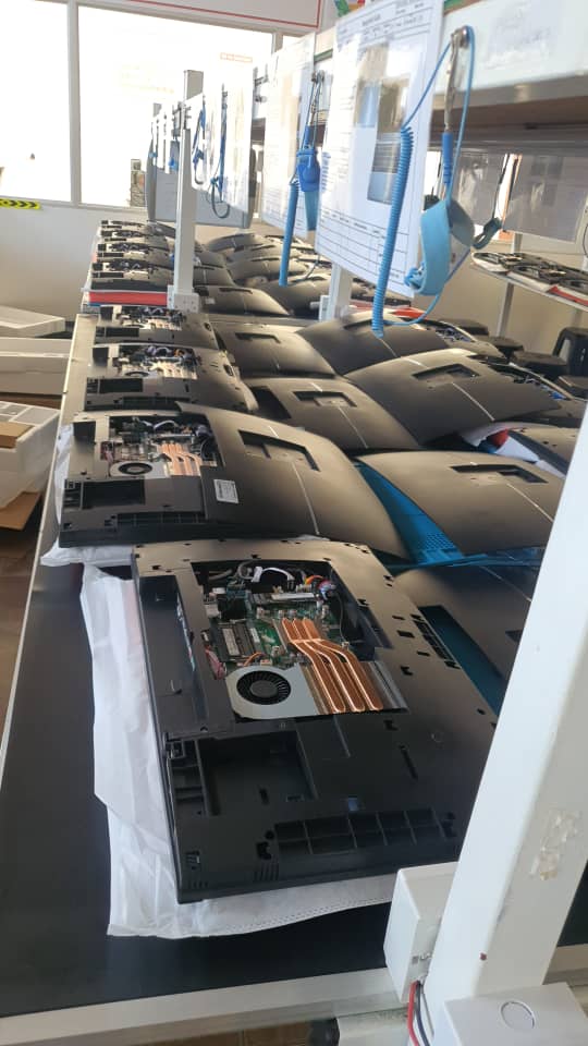 Assembly line at IconSpiral Electronics factory